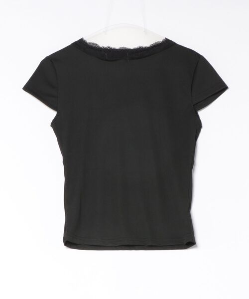 B.I.D.(ビーアイディー)の「《リボンレースフレンチスリーブカットソー 半袖(MA/EK161)(Tシャツ/カットソー・レディース・ホワイト/ブラック・FREE)」の13枚目の写真