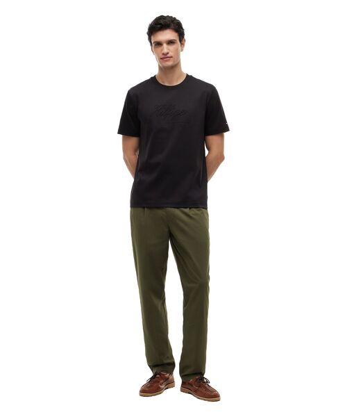 TOMMY HILFIGER(トミーヒルフィガー)の「ロープインターロックレギュラーTシャツ(Tシャツ/カットソー・メンズ・ホワイト/ブラック・SMALL/MEDIUM/LARGE/X-LARGE)」の8枚目の写真