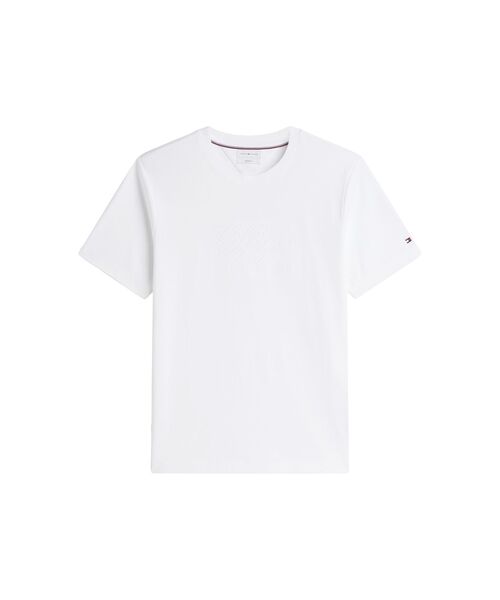 TOMMY HILFIGER(トミーヒルフィガー)の「ロープインターロックレギュラーTシャツ(Tシャツ/カットソー・メンズ・ホワイト/ブラック・SMALL/MEDIUM/LARGE/X-LARGE)」の6枚目の写真