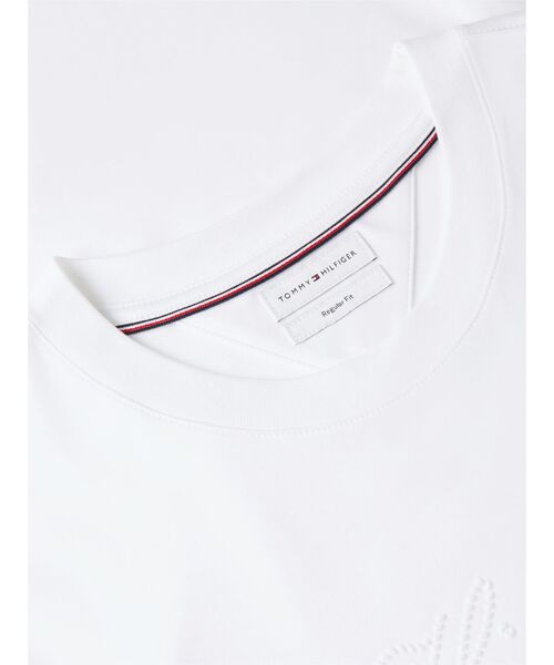 TOMMY HILFIGER(トミーヒルフィガー)の「ロープインターロックレギュラーTシャツ(Tシャツ/カットソー・メンズ・ホワイト/ブラック・SMALL/MEDIUM/LARGE/X-LARGE)」の7枚目の写真