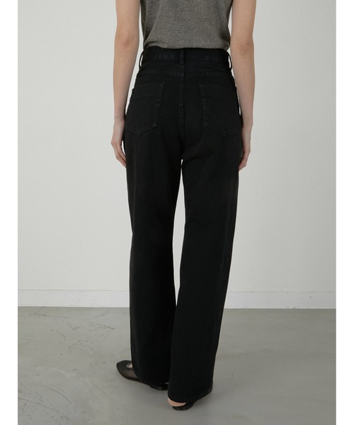 LA PEAU DE GEM(ラポドゥジェム)の「【LA PEAU DE GEM】high waist straight denim pants/ハイウエストストレートデニムパンツ(デニムパンツ・レディース・ブラウン/ブラック・S/M/L)」の12枚目の写真