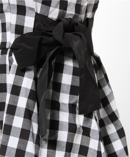 earth music&ecology(アースミュージックアンドエコロジー)の「【2016Summer】サイドリボン付ノースリーブチェックワンピース(ワンピース・レディース・ピンク/ブラウン/ブルー/ブラック・SMALL/MEDIUM)」の15枚目の写真