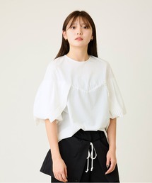 AVIE | プリーツデザインTee(Tシャツ/カットソー)