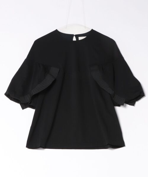 AVIE(アビィ)の「プリーツデザインTee(Tシャツ/カットソー・レディース・ブラック/ホワイト・38)」の13枚目の写真