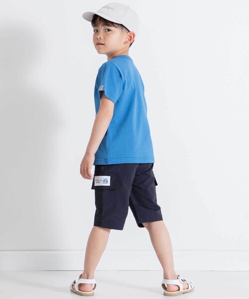 BeBe(ベベ)の「ナイロンワッシャーヨットネームカーゴハーフパンツ(カーゴパンツ・キッズ・ブラック/ブルー・140cm/130cm/120cm/150cm)」の6枚目の写真