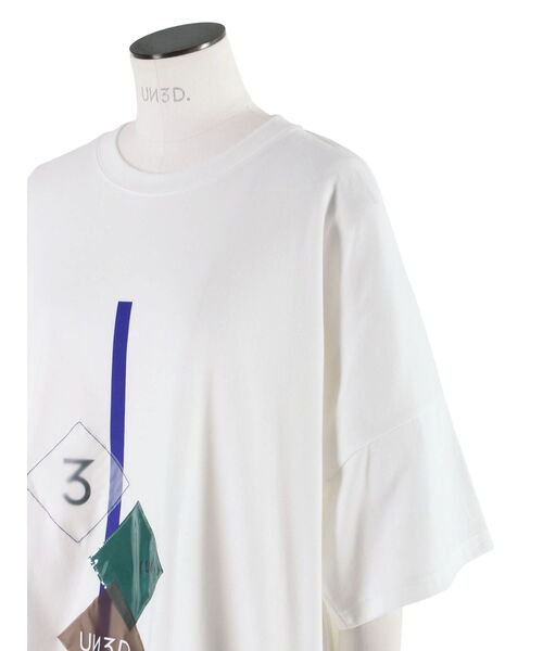 UN3D.(アンスリード)の「SQUARE FILM PRINT T SHIRT / スクエアフィルムプリントTシャツ(Tシャツ/カットソー・レディース・ブラック/ホワイト・FREE)」の8枚目の写真