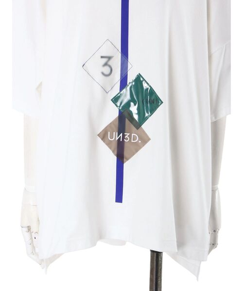 UN3D.(アンスリード)の「SQUARE FILM PRINT T SHIRT / スクエアフィルムプリントTシャツ(Tシャツ/カットソー・レディース・ブラック/ホワイト・FREE)」の9枚目の写真
