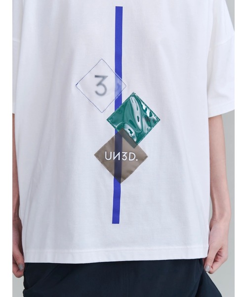 UN3D.(アンスリード)の「SQUARE FILM PRINT T SHIRT / スクエアフィルムプリントTシャツ(Tシャツ/カットソー・レディース・ブラック/ホワイト・FREE)」の14枚目の写真