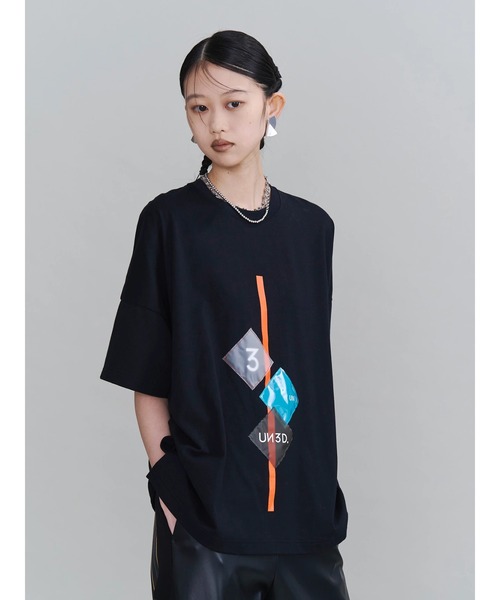 UN3D.(アンスリード)の「SQUARE FILM PRINT T SHIRT / スクエアフィルムプリントTシャツ(Tシャツ/カットソー・レディース・ブラック/ホワイト・FREE)」の19枚目の写真
