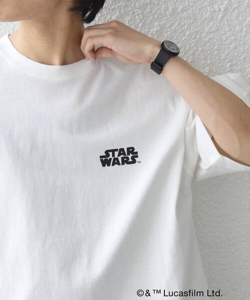 STAR WARS（スターウォーズ）の「SHIPS any: [STAR WARS / スター・ウォーズ] グラフィック Tシャツ 26SS◆（Tシャツ/カットソー・メンズ・ホワイト系その他/ホワイト/チャコールグレー・MEDIUM/X-LARGE/LARGE）」の9枚目の写真
