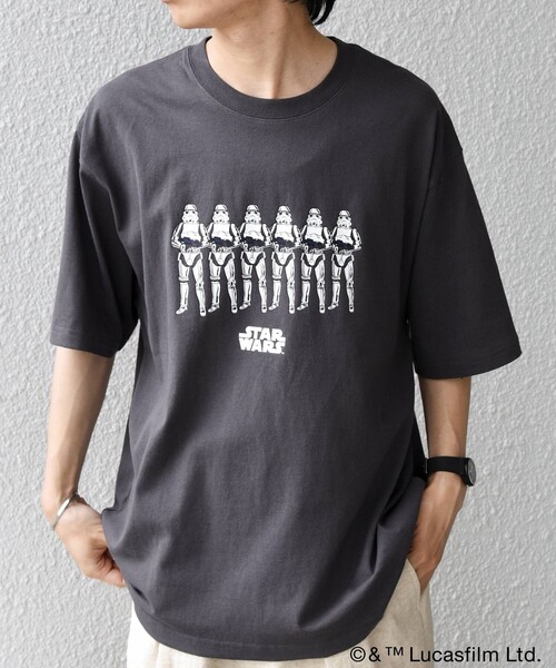 STAR WARS（スターウォーズ）の「SHIPS any: [STAR WARS / スター・ウォーズ] グラフィック Tシャツ 26SS◆（Tシャツ/カットソー・メンズ・ホワイト系その他/ホワイト/チャコールグレー・MEDIUM/X-LARGE/LARGE）」の18枚目の写真
