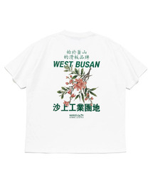 MONOPATIN（モノパティン）の「sasang district flower heavyweigh 2-ply t-shirt - wt（Tシャツ/カットソー）」