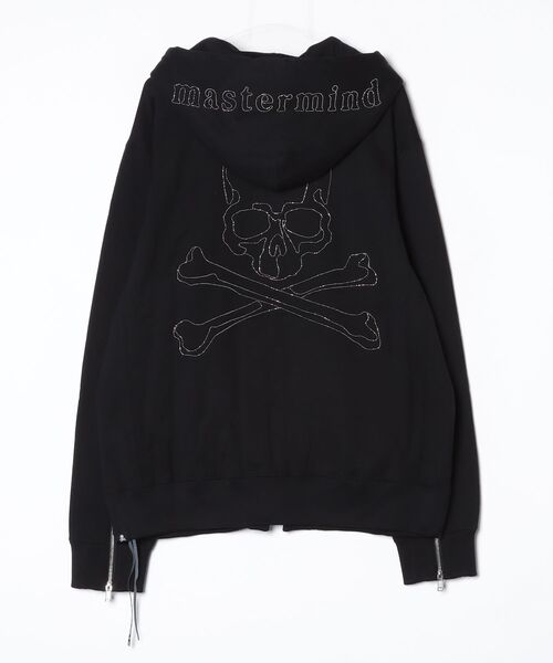 mastermind JAPAN(マスターマインド)の「CHAINED ZIP UP HOODIE(パーカー・メンズ・ブラック・XL)」の2枚目の写真