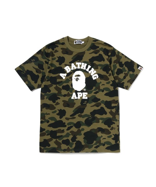 A BATHING APE(アベイシングエイプ)の「1ST CAMO COLLEGE TEE(Tシャツ/カットソー・メンズ・イエロー/グリーン・X-LARGE/SMALL/XX-LARGE/MEDIUM/LARGE)」の2枚目の写真