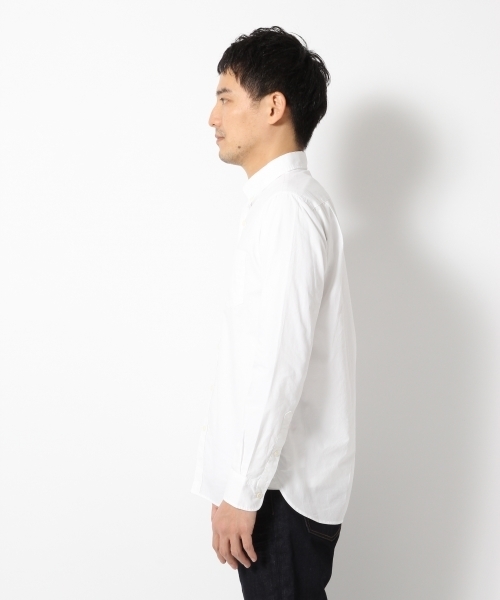 GLOBAL WORK（グローバルワーク）の「ブロードシャツ長袖/710790（シャツ/ブラウス・メンズ・ホワイト/ネイビー/カーキ・MEDIUM/SMALL/X-LARGE/LARGE）」の4枚目の写真