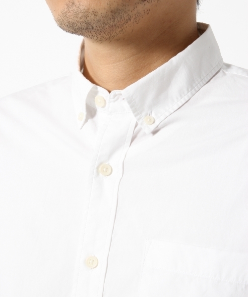 GLOBAL WORK（グローバルワーク）の「ブロードシャツ長袖/710790（シャツ/ブラウス・メンズ・ホワイト/ネイビー/カーキ・MEDIUM/SMALL/X-LARGE/LARGE）」の6枚目の写真