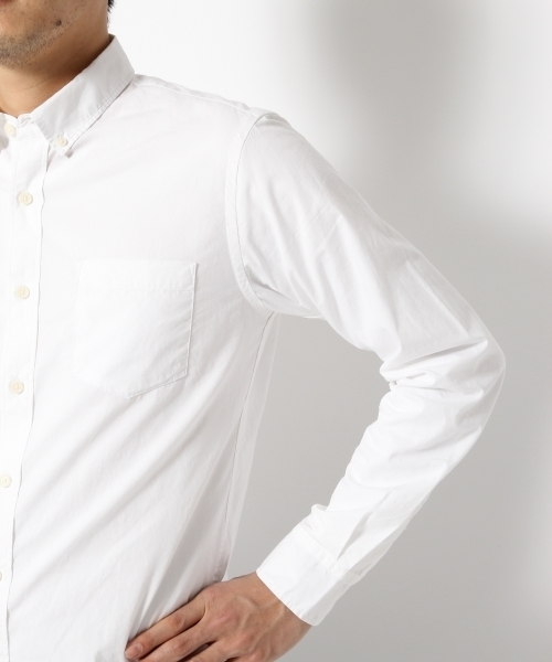 GLOBAL WORK（グローバルワーク）の「ブロードシャツ長袖/710790（シャツ/ブラウス・メンズ・ホワイト/ネイビー/カーキ・MEDIUM/SMALL/X-LARGE/LARGE）」の7枚目の写真