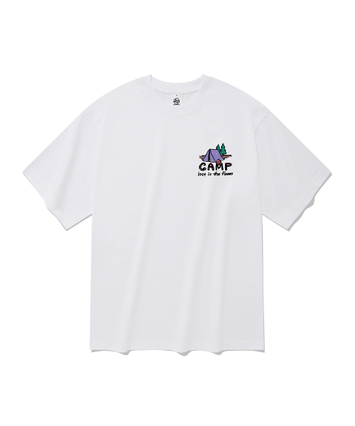 RADINEO(ラディネオ)の「キャンプ半袖Tシャツホワイト(Tシャツ/カットソー・メンズ・その他・SMALL/X-LARGE/LARGE/MEDIUM)」の2枚目の写真