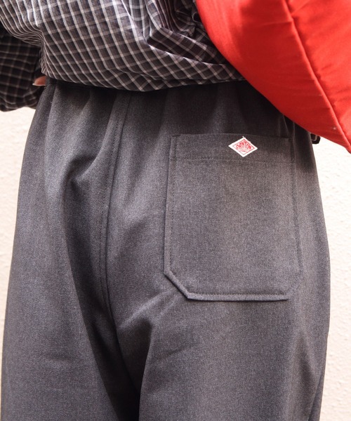 DANTON(ダントン)の「DANTON/ダントン フランネルタックイージーパンツ FLANNEL TUCK EASY PANTS DT-E0274 FLP(その他パンツ・レディース・ダークグリーン/ダークネイビー・38)」の4枚目の写真