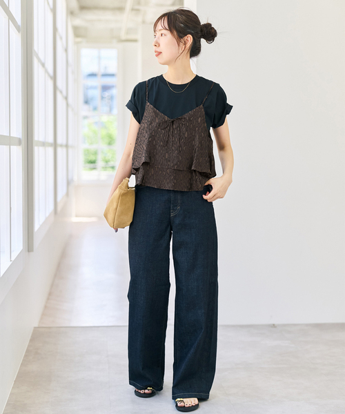 Spick & Span(スピックアンドスパン)の「《追加》TICCA / ティッカ 2wayレオパードビスチェ(キャミソール・レディース・ブラウン・FREE)」の5枚目の写真