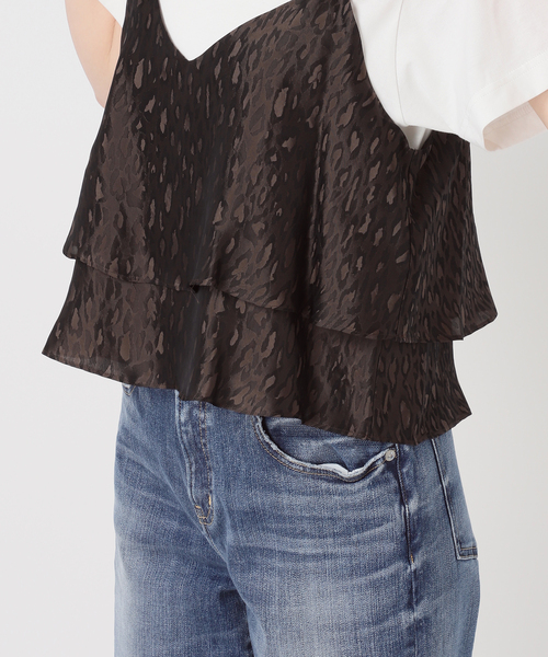 Spick & Span(スピックアンドスパン)の「《追加》TICCA / ティッカ 2wayレオパードビスチェ(キャミソール・レディース・ブラウン・FREE)」の13枚目の写真
