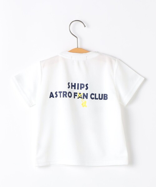 SHIPS（シップス）の「SHIPS KIDS:80～90cm /〈接触冷感/吸水速乾〉サマー トライアングル  Tシャツ（Tシャツ/カットソー・キッズ・オフホワイト/ネイビー・80/90）」の4枚目の写真