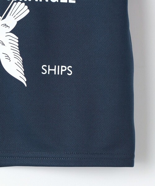 SHIPS（シップス）の「SHIPS KIDS:80～90cm /〈接触冷感/吸水速乾〉サマー トライアングル  Tシャツ（Tシャツ/カットソー・キッズ・オフホワイト/ネイビー・80/90）」の7枚目の写真
