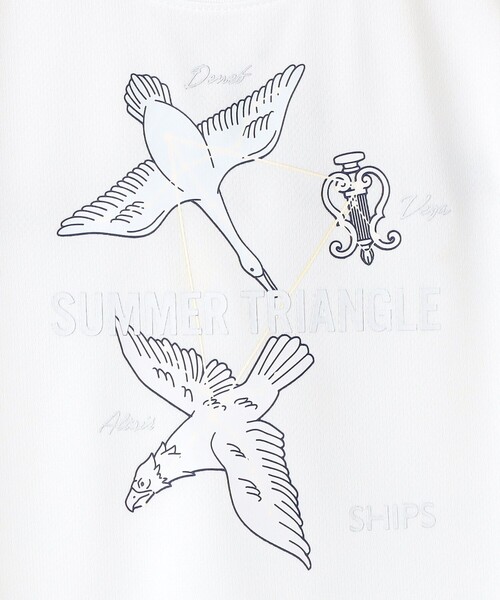 SHIPS（シップス）の「SHIPS KIDS:80～90cm /〈接触冷感/吸水速乾〉サマー トライアングル  Tシャツ（Tシャツ/カットソー・キッズ・オフホワイト/ネイビー・80/90）」の12枚目の写真