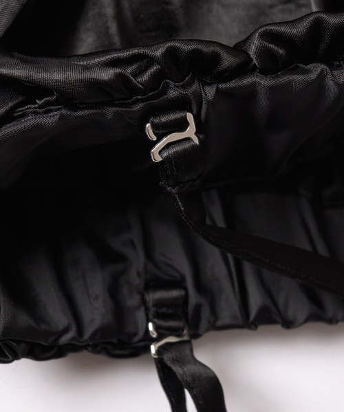 MUHET(ミュエータ)の「satin gather skirt / サテンギャザースカート(スカート・レディース・ブラック/アイボリー・MEDIUM/LARGE)」の21枚目の写真