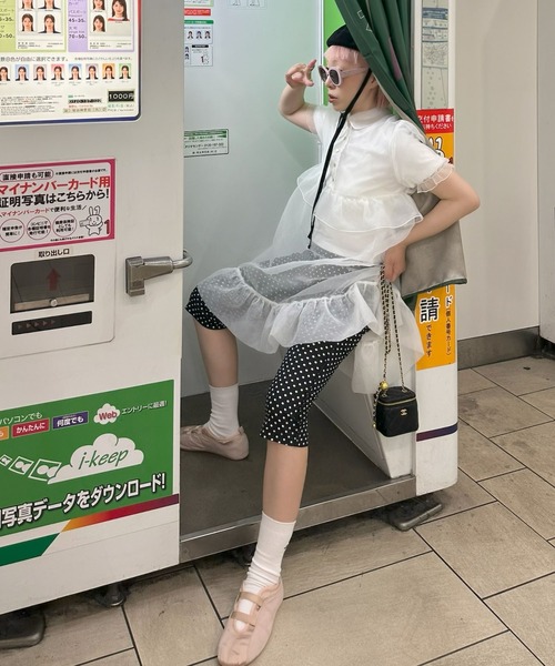 Alley Tokyo(アリートーキョー)の「パイピング&レースカプリパンツ(その他パンツ・レディース・ホワイト系/ブラック系/ブラック・FREE)」の18枚目の写真