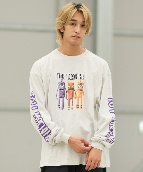 TOY MACHINE(トイ マシーン)の「TOY MACHINE/トイマシーン PUPPET LONG TEE ロンT MTMFGLT5(Tシャツ/カットソー・メンズ・ブラック/アッシュグレー・M/L/XL)」の2枚目の写真