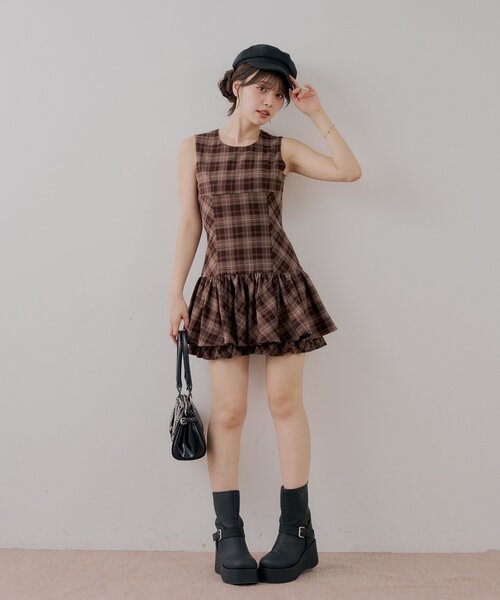 Chico(チコ)の「プレート付きキャスケット(キャップ・レディース・ブラウン/ブラック・FREE)」の12枚目の写真
