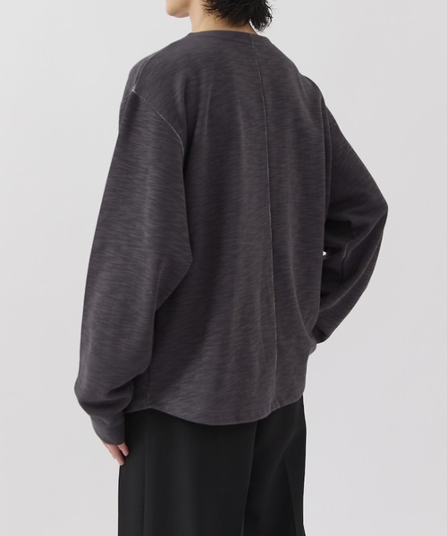 Lui's(ルイス)の「スラブヘンリーネックロンT(Tシャツ/カットソー・メンズ・ブラック/グレー/ホワイト・FREE)」の21枚目の写真