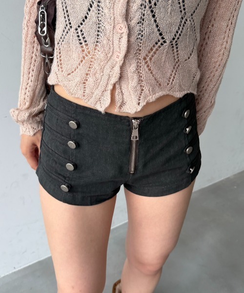SHAGGIE(シャギー)の「フロントジップナポレオンショートパンツ(その他パンツ・レディース・グレー/ブラック/ベージュ・SMALL/MEDIUM)」の19枚目の写真