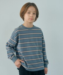 green label relaxing（グリーンレーベルリラクシング）の「フトピッチ ボーダー ロングスリーブ Tシャツ / キッズ 100cm-160cm（Tシャツ/カットソー）」