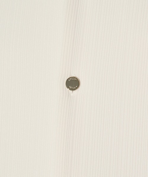 CULLNI(クルニ)の「【CULLNI】別注 Cord pique Asymmetrical Short Sleeve Shirt / ウォッシャブル / 伸縮素材(シャツ/ブラウス・メンズ・グリーン/グレー/ブラック/ホワイト/ネイビー/ベージュ・2/1)」の13枚目の写真