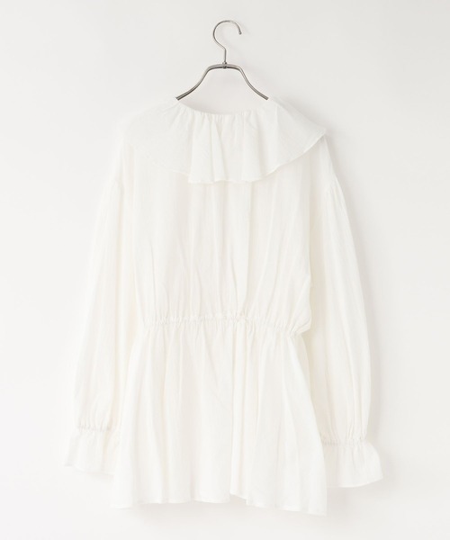 LOWRYS FARM（ローリーズファーム）の「フリルカシュクールブラウス　1061742（シャツ/ブラウス・レディース・ホワイト/アイボリー/ブラック・FREE）」の14枚目の写真