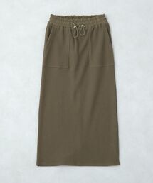 異素材切替ワッフルスカート
