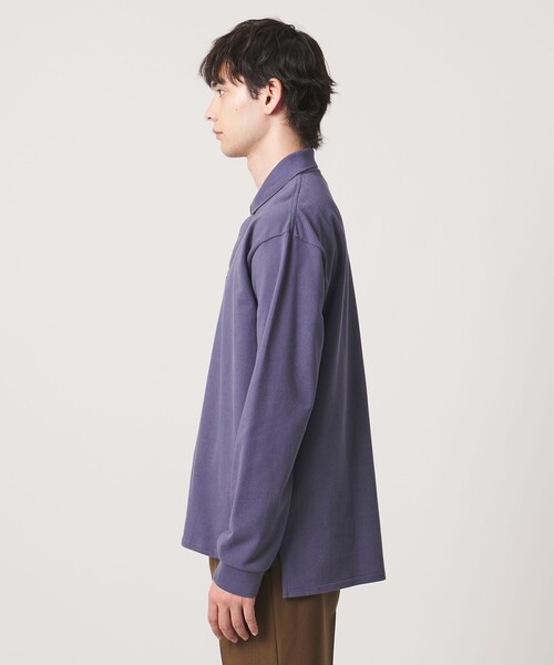UNITED ARROWS（ユナイテッドアローズ）の「【別注】＜CONCHON QUINETTE＞ロングスリーブ ポロシャツ（ポロシャツ・メンズ・ネイビー/パープル/オフホワイト/ワイン・L/M）」の16枚目の写真