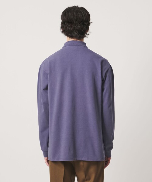 UNITED ARROWS（ユナイテッドアローズ）の「【別注】＜CONCHON QUINETTE＞ロングスリーブ ポロシャツ（ポロシャツ・メンズ・ネイビー/パープル/オフホワイト/ワイン・L/M）」の17枚目の写真
