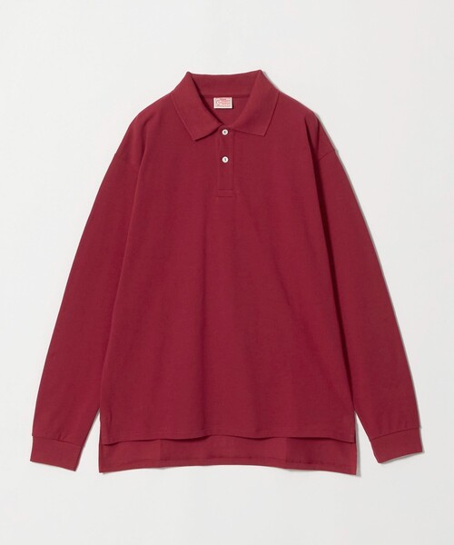 UNITED ARROWS（ユナイテッドアローズ）の「【別注】＜CONCHON QUINETTE＞ロングスリーブ ポロシャツ（ポロシャツ・メンズ・ネイビー/パープル/オフホワイト/ワイン・L/M）」の21枚目の写真