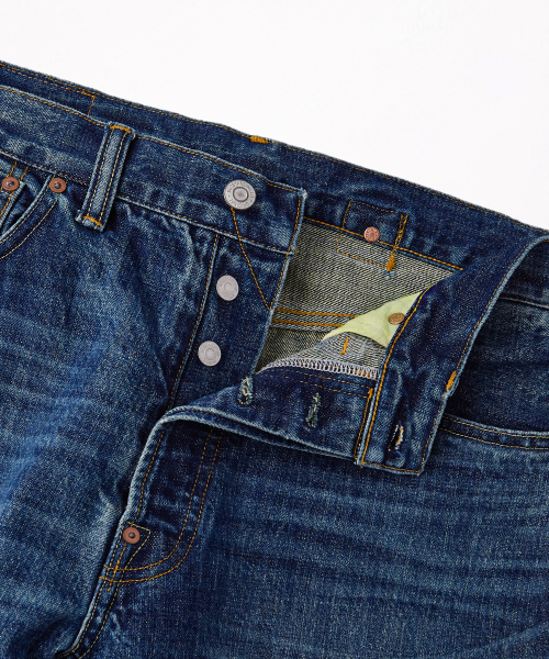OUTSTANDING(アウトスタンディング)の「30S CINCH BACK SELVEDGE WIDE PANTS_MEDIUM BLUE(デニムパンツ・メンズ・その他・SMALL/MEDIUM/LARGE)」の4枚目の写真