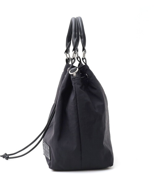 COOCO(クーコ)の「NYLON DRAWSTRING 2WAY TOTE BAG/A4対応(ハンドバッグ・レディース・ブラック/ベージュ/カモフラージュ・FREE)」の8枚目の写真