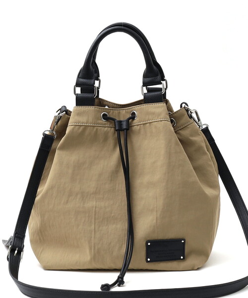 COOCO(クーコ)の「NYLON DRAWSTRING 2WAY TOTE BAG/A4対応(ハンドバッグ・レディース・ブラック/ベージュ/カモフラージュ・FREE)」の12枚目の写真