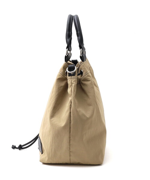 COOCO(クーコ)の「NYLON DRAWSTRING 2WAY TOTE BAG/A4対応(ハンドバッグ・レディース・ブラック/ベージュ/カモフラージュ・FREE)」の13枚目の写真