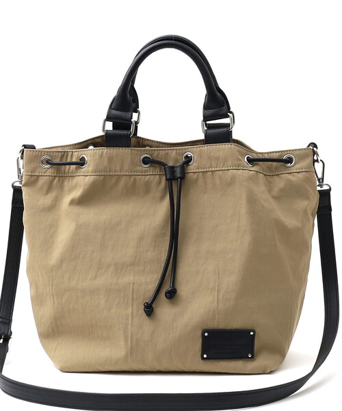 COOCO(クーコ)の「NYLON DRAWSTRING 2WAY TOTE BAG/A4対応(ハンドバッグ・レディース・ブラック/ベージュ/カモフラージュ・FREE)」の16枚目の写真