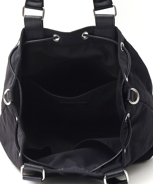 COOCO(クーコ)の「NYLON DRAWSTRING 2WAY TOTE BAG/A4対応(ハンドバッグ・レディース・ブラック/ベージュ/カモフラージュ・FREE)」の22枚目の写真