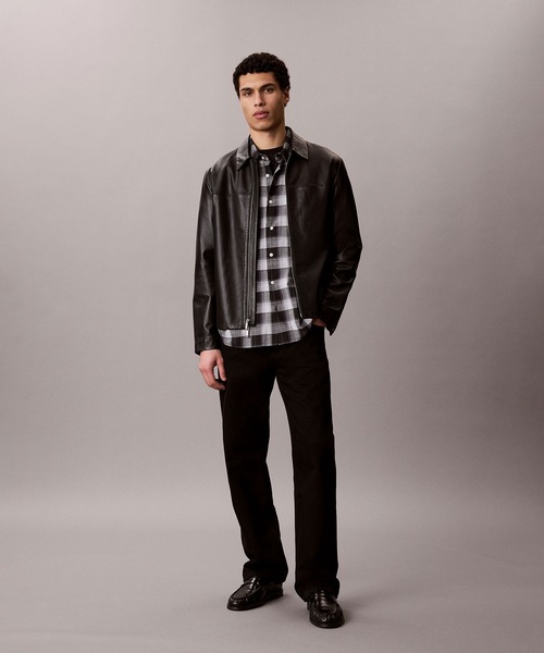 Calvin Klein(カルバン・クライン)の「【ZOZO限定】リラックスフィット チェック ロングスリーブシャツ(シャツ/ブラウス・メンズ・ブラック/ホワイト・S/M/XL/L)」の6枚目の写真
