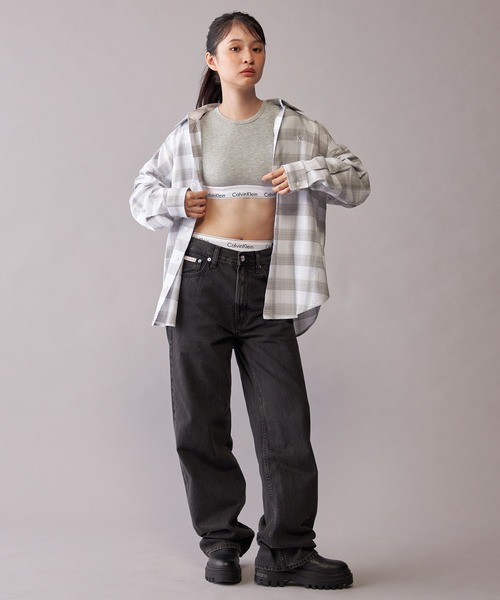 Calvin Klein(カルバン・クライン)の「【ZOZO限定】リラックスフィット チェック ロングスリーブシャツ(シャツ/ブラウス・メンズ・ブラック/ホワイト・S/M/XL/L)」の12枚目の写真