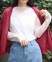 axes femme | マットリボンチュールインナー(Tシャツ/カットソー)